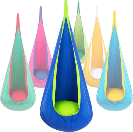 Kinderhangstoel met opblaasbaar kussen