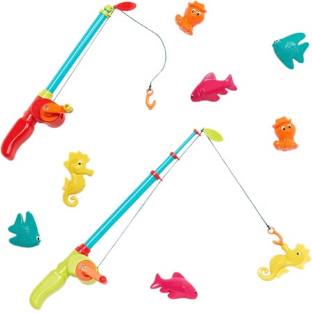 Magnetisch visspel met 2 hengels