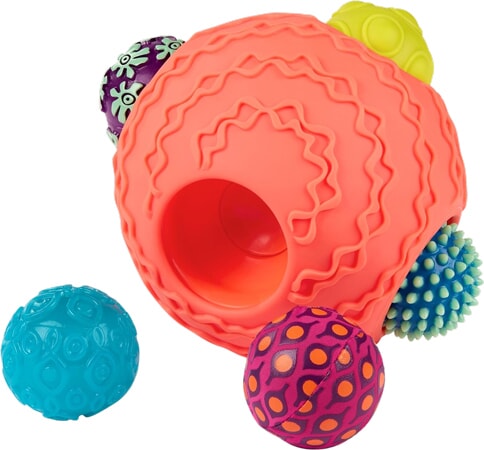 Sensorische ballenset met 6 verschillende texturen