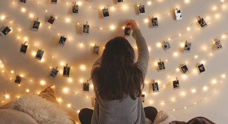 Luci LED con clip per foto e telecomando