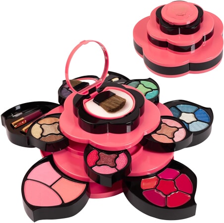 Blomformad sminkpalett för nybörjare