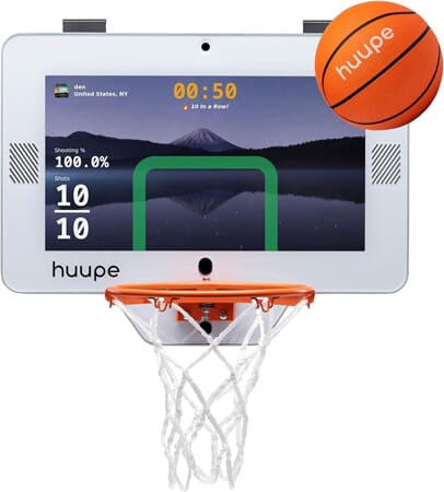 Canestro da basket intelligente Huupe Mini con console integrata