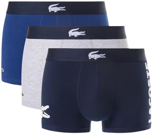 Boxer Lacoste in cotone elasticizzato - confezione da 3