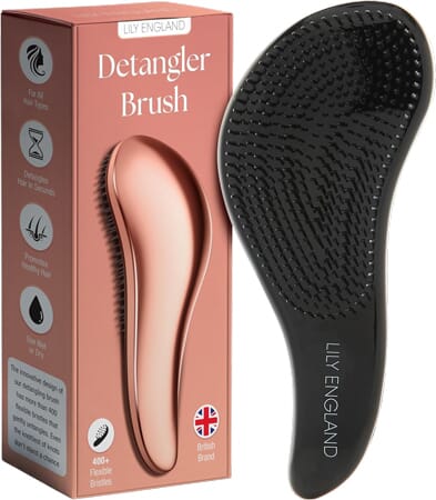 Brosse démêlante or rose pour cheveux