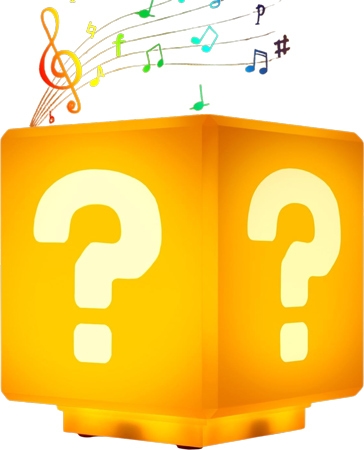 Lampada notturna blocco punto interrogativo Super Mario con effetti sonori