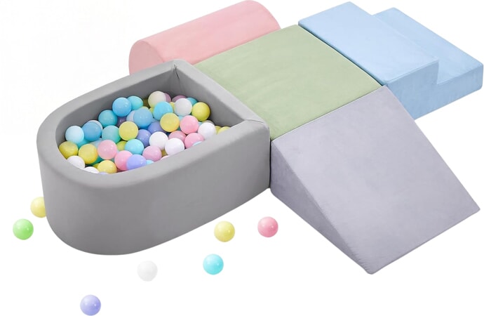 Foam Climbing Block Set with Ball Pit