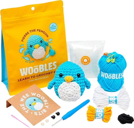Kit de crochet pour débutants - Pierre le pingouin