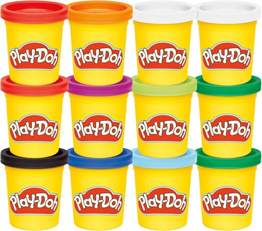 Play-Doh colori gioiello confezione da 12 barattoli (113g ciascuno)