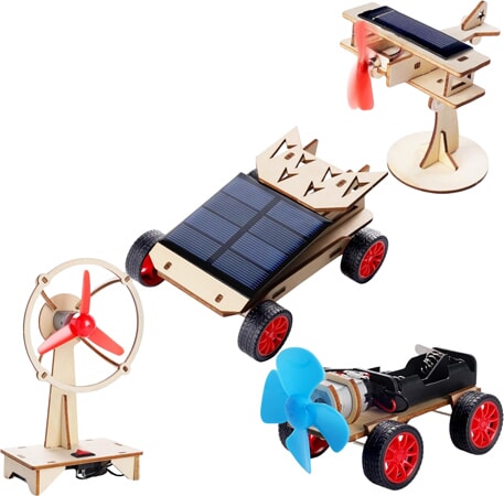 Zestaw edukacyjny STEM 4w1 - energia słoneczna i wiatrowa