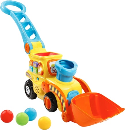 VTech Pop-a-Balls Schiebe-Bulldozer mit Ballwurf