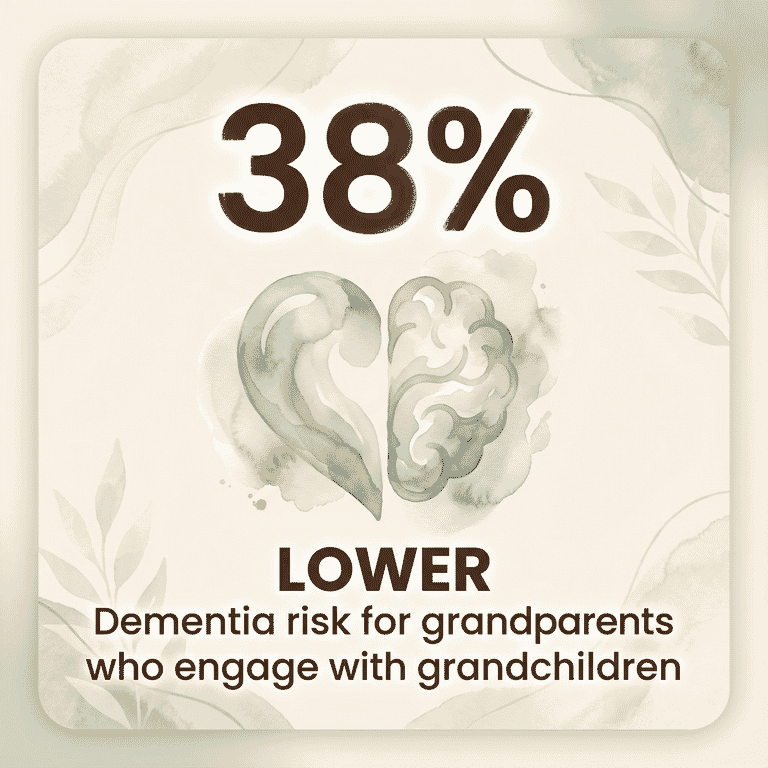 Stat showing lower dementia risk for grandparents who engage with grandchildren