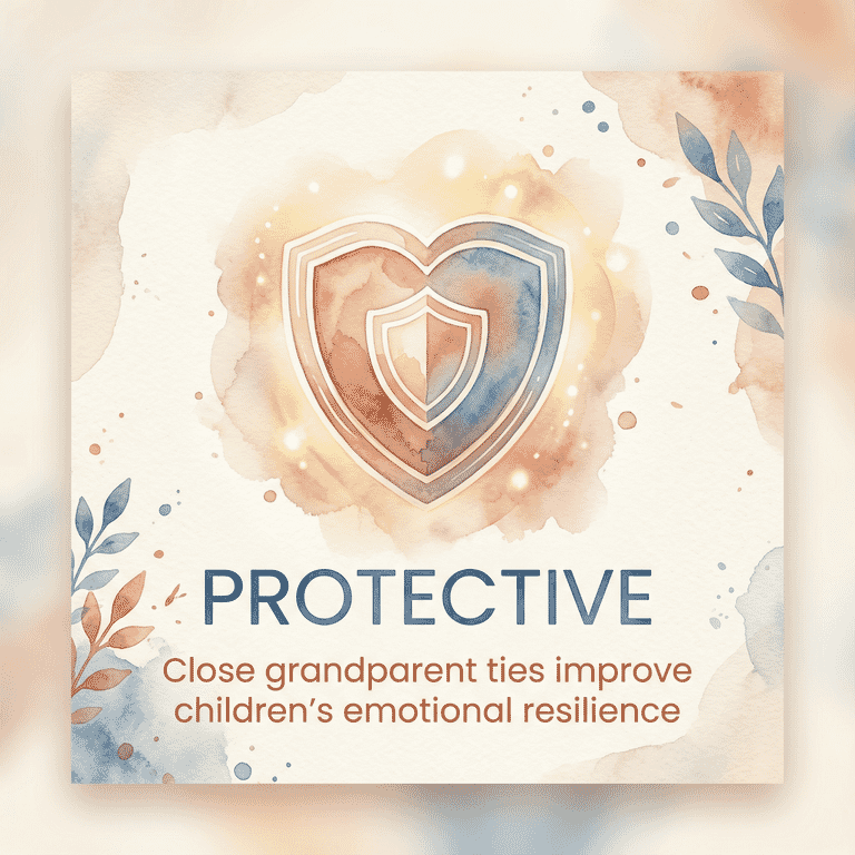 Stat showing close grandparent ties improve children's emotional resilience