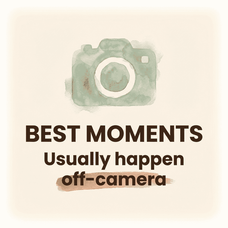 Stat illustration showing best birthday moments usually happen off-camera